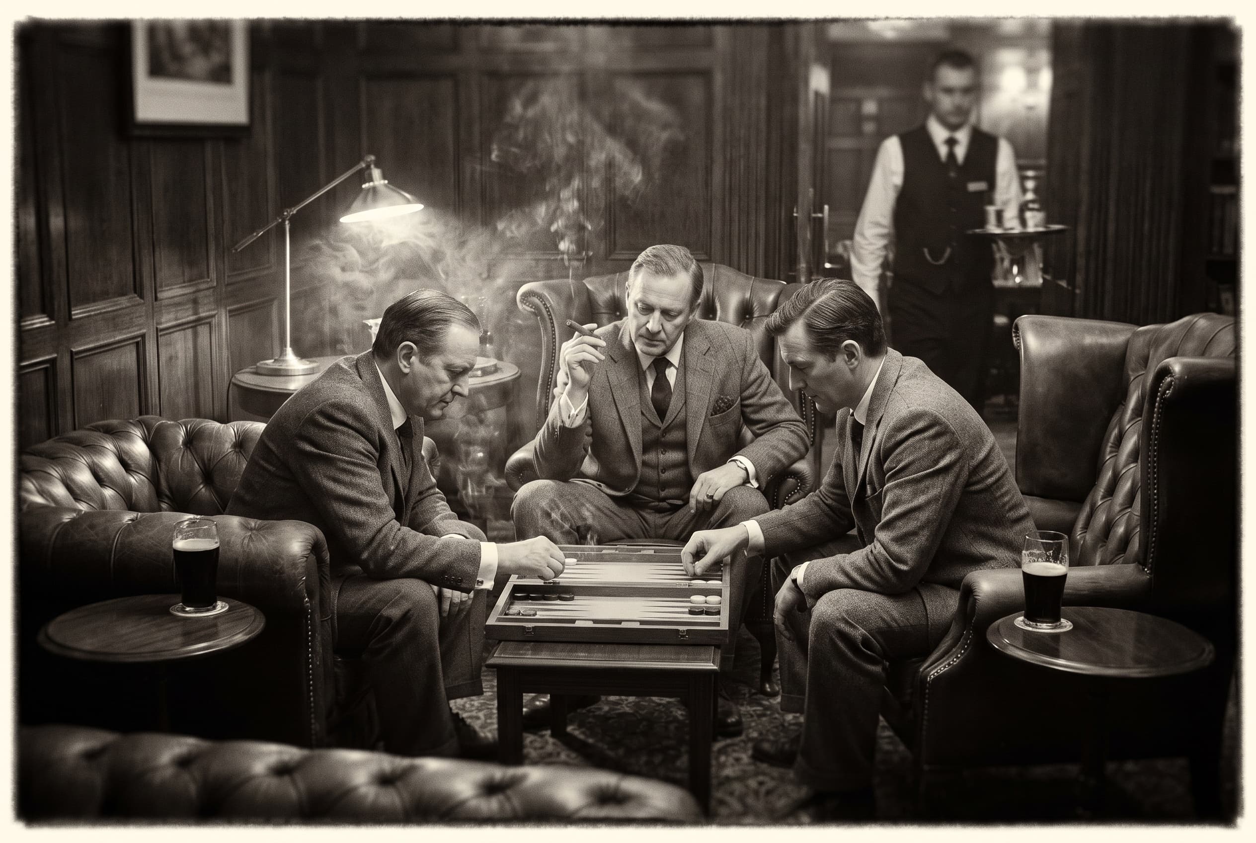 The club years — wood panelling, low lamps, high stakes
